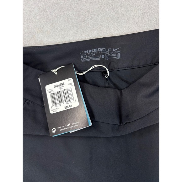 NWT Nike Golf Women's Tournament Skort skirt Dri-fit black size 0 742875-010 - Picture 11 of 11